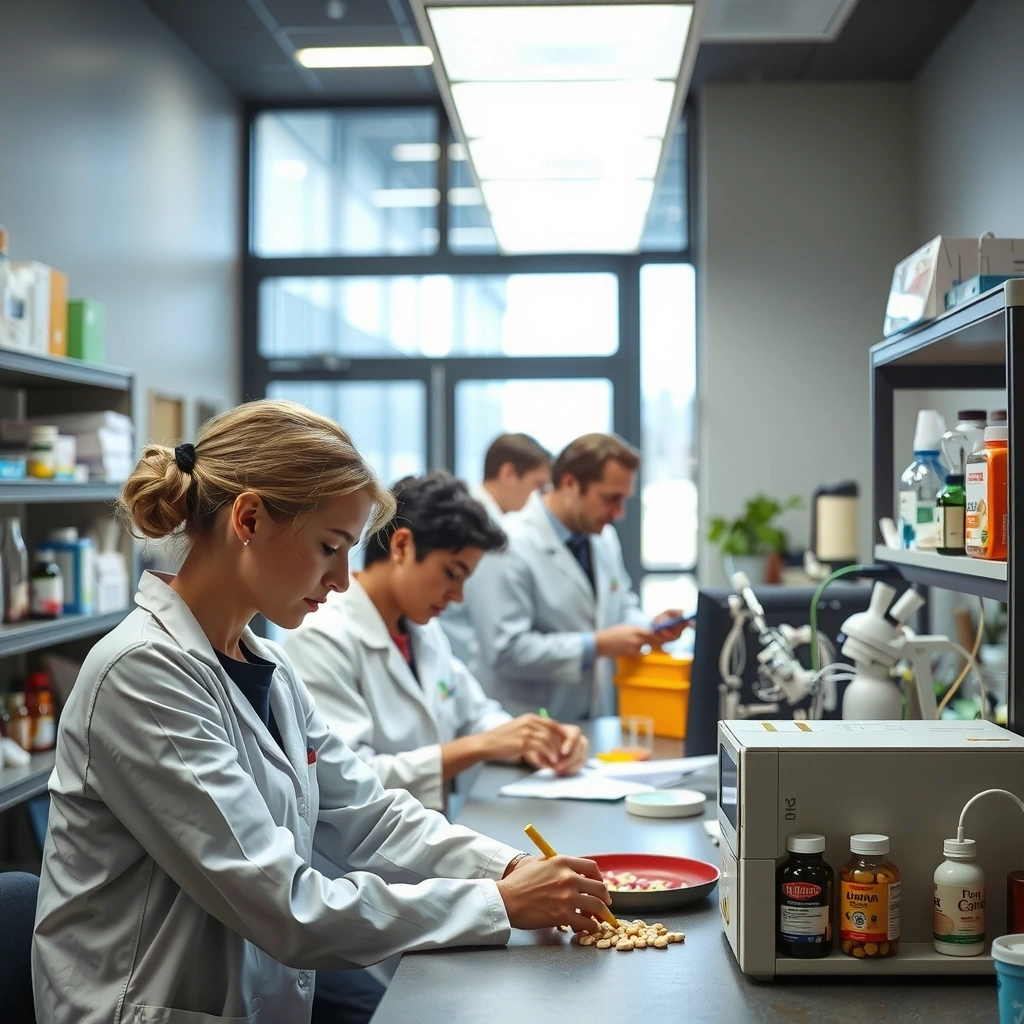 Equipa Vigornaturalfi em laboratório